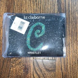 Liz Claiborne Initial Beaded Wristlet